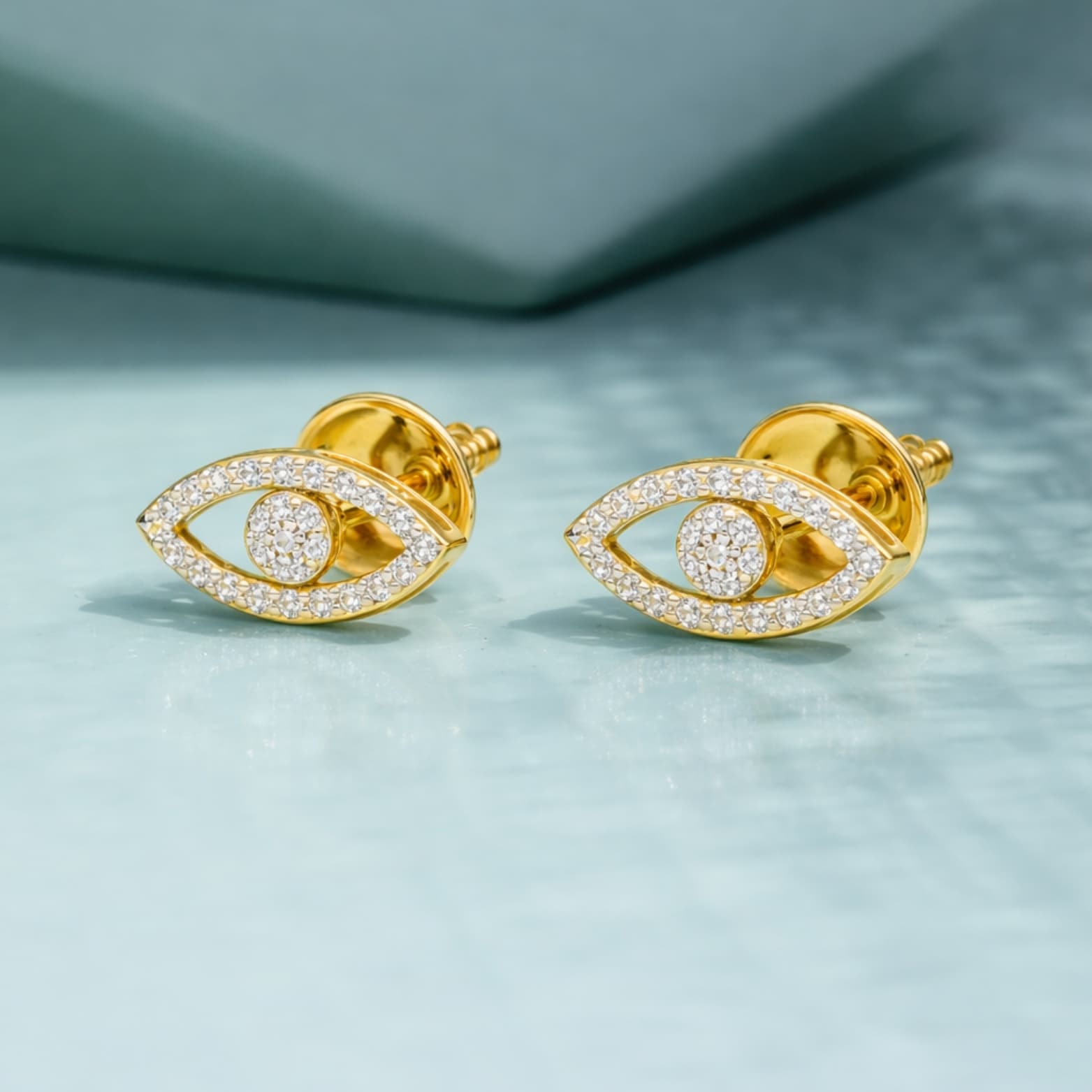 Rose Gold Solitaire Stud