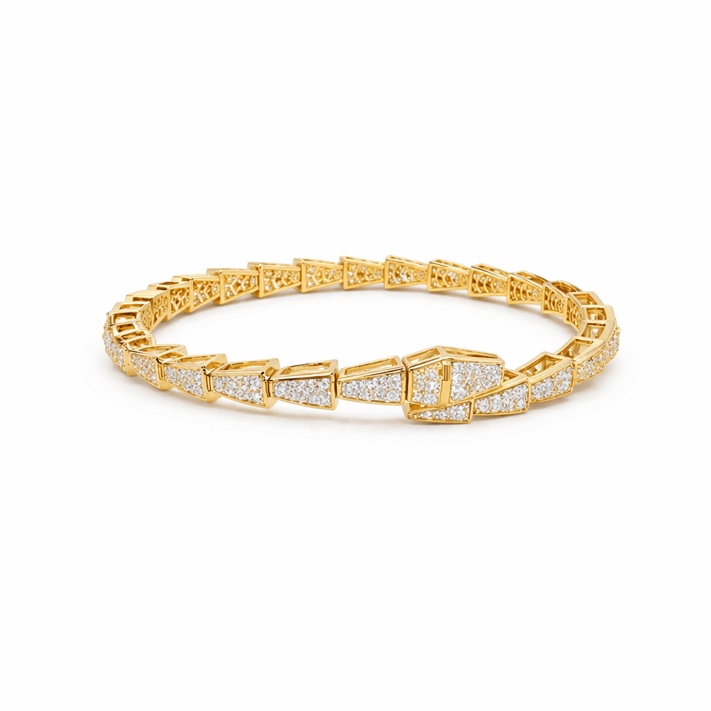 Chevron White Stone Bracelet  alternate view
