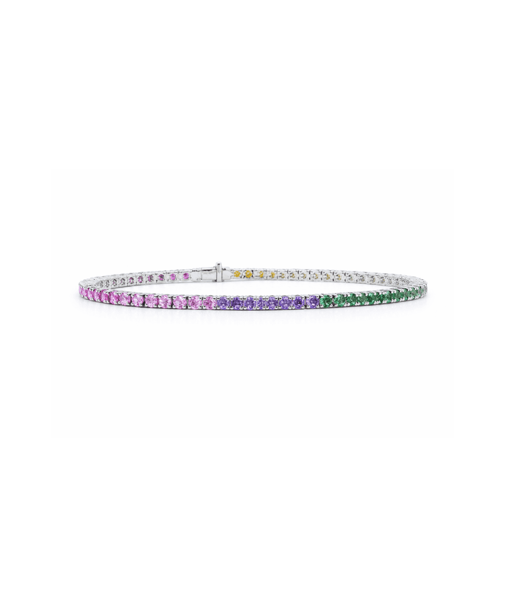 Pastel Rainbow Tennis Bracelet