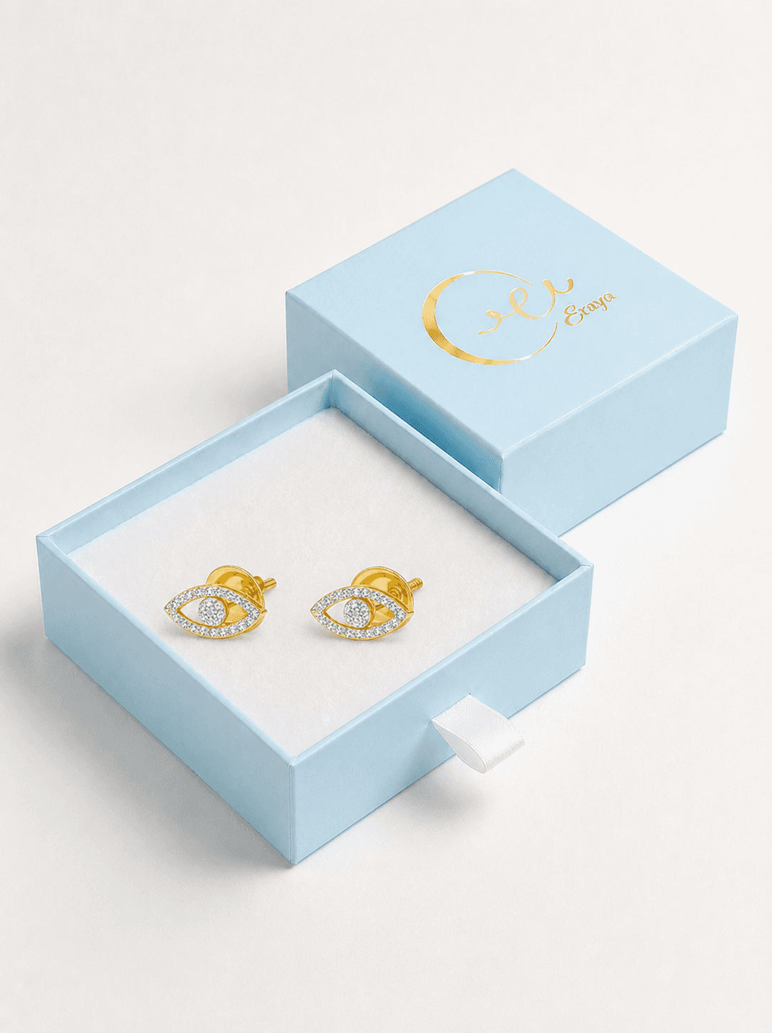 Evil Eye Stud Earrings thumbnail 5