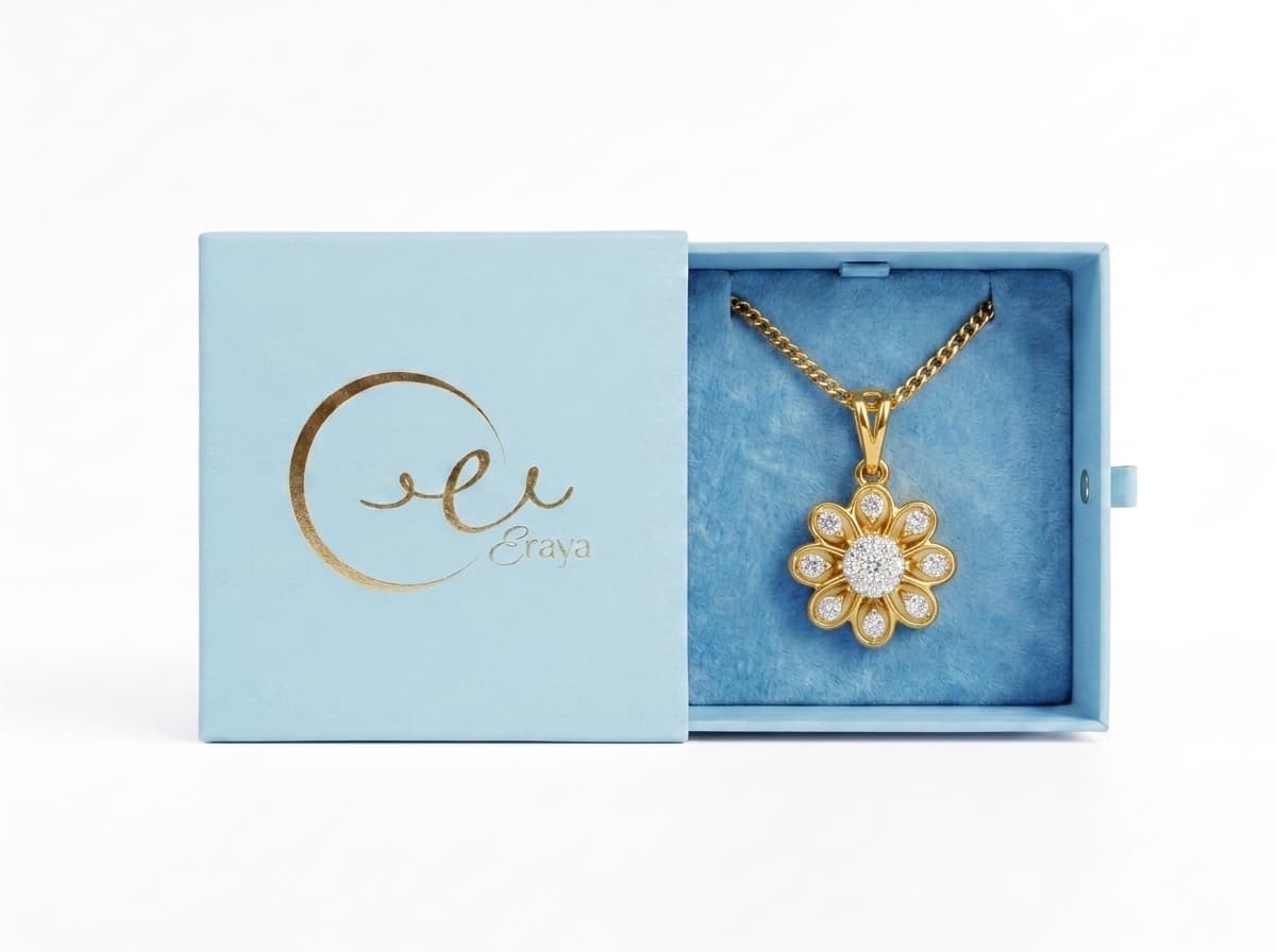 Floral Cluster Pendant Necklace thumbnail 3