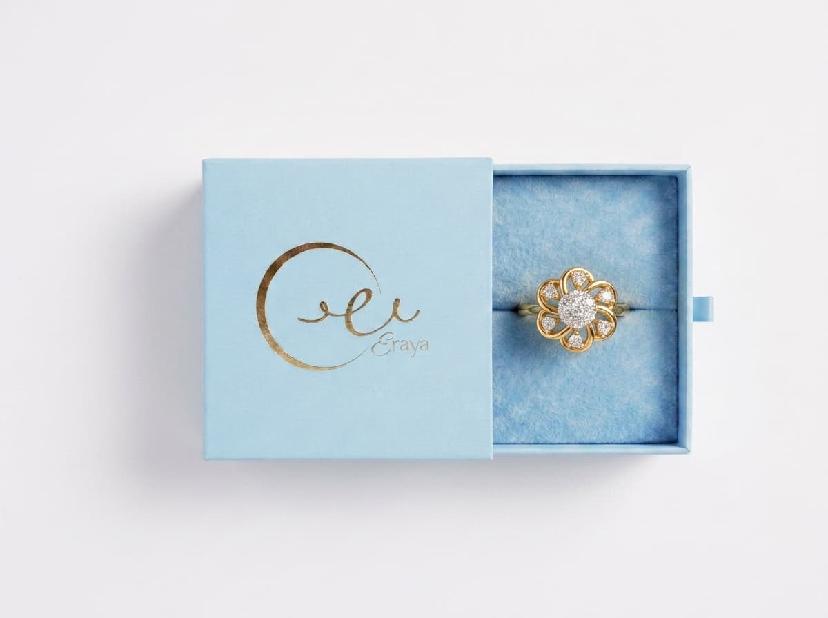 Golden Blossom Flower Ring thumbnail 3