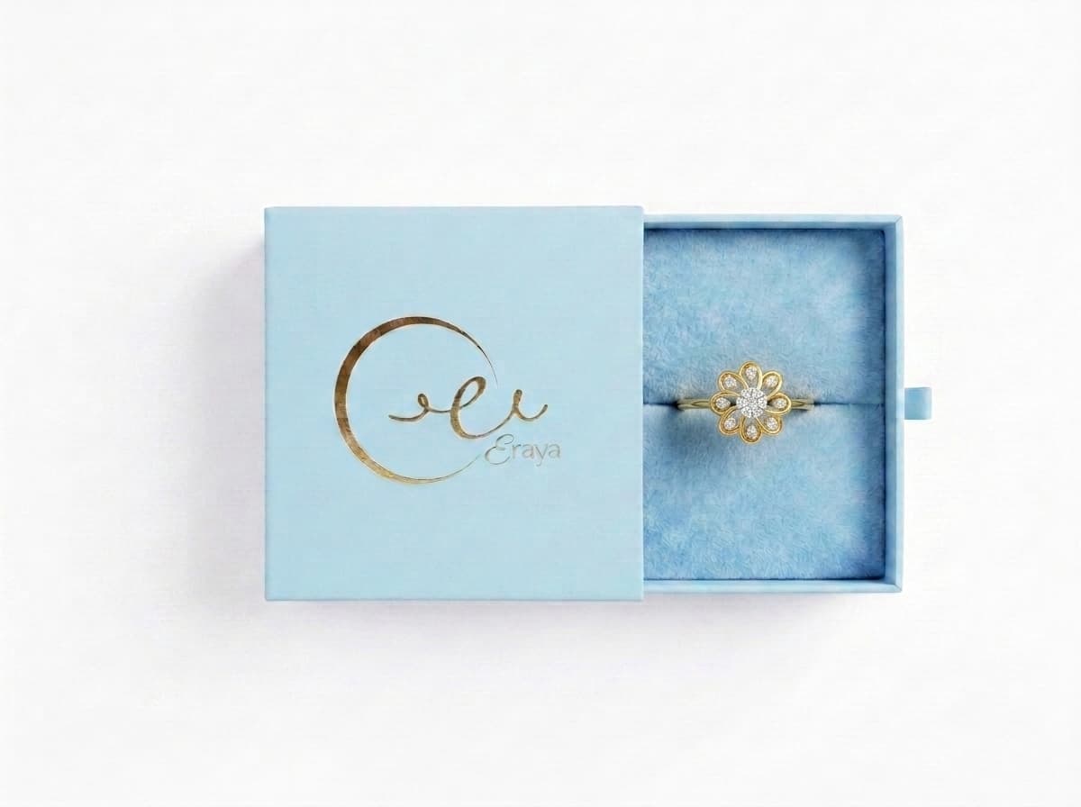 Golden Blossom Sparkle Ring thumbnail 3