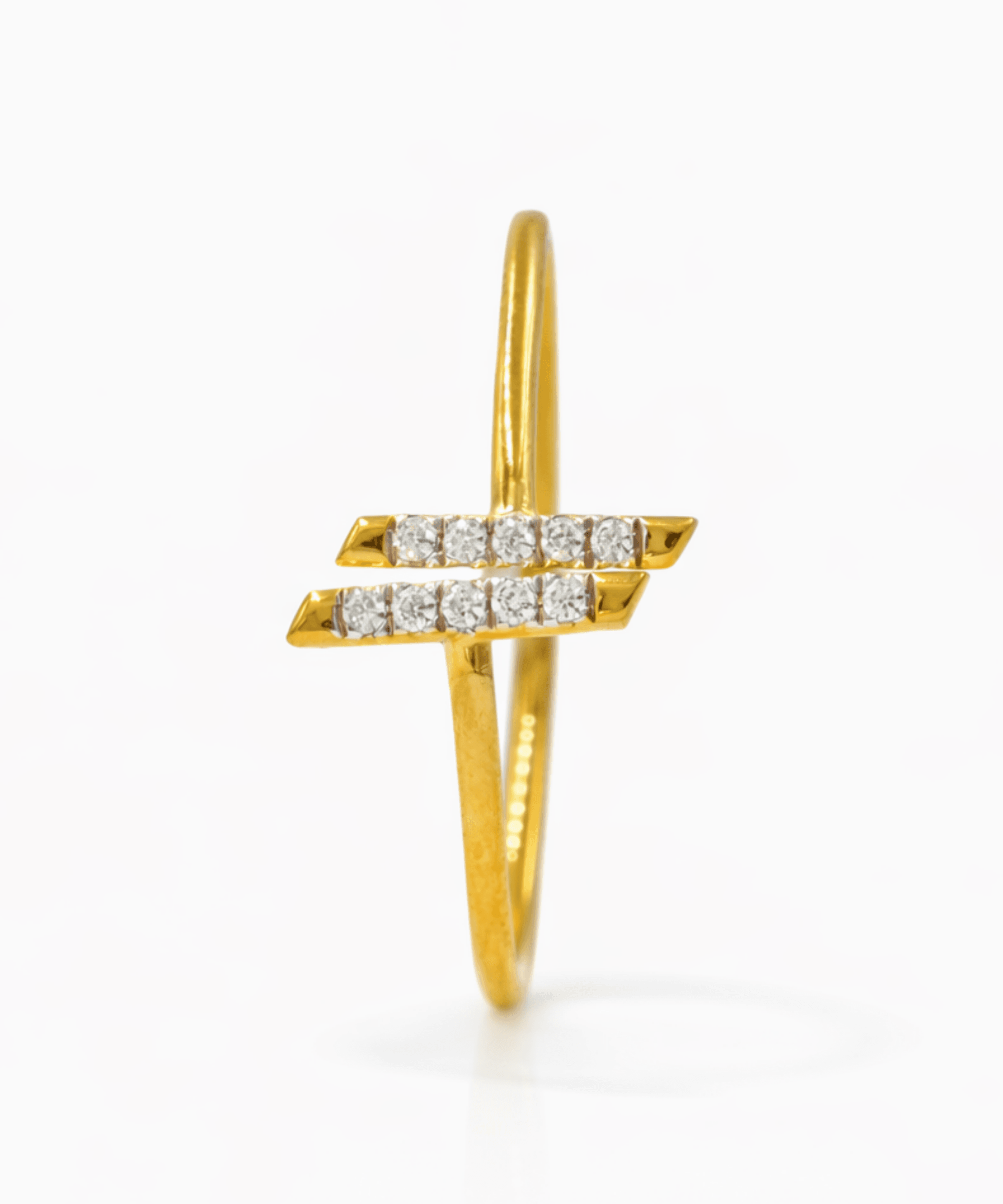 Golden Dual Bar Minimal Ring thumbnail 4