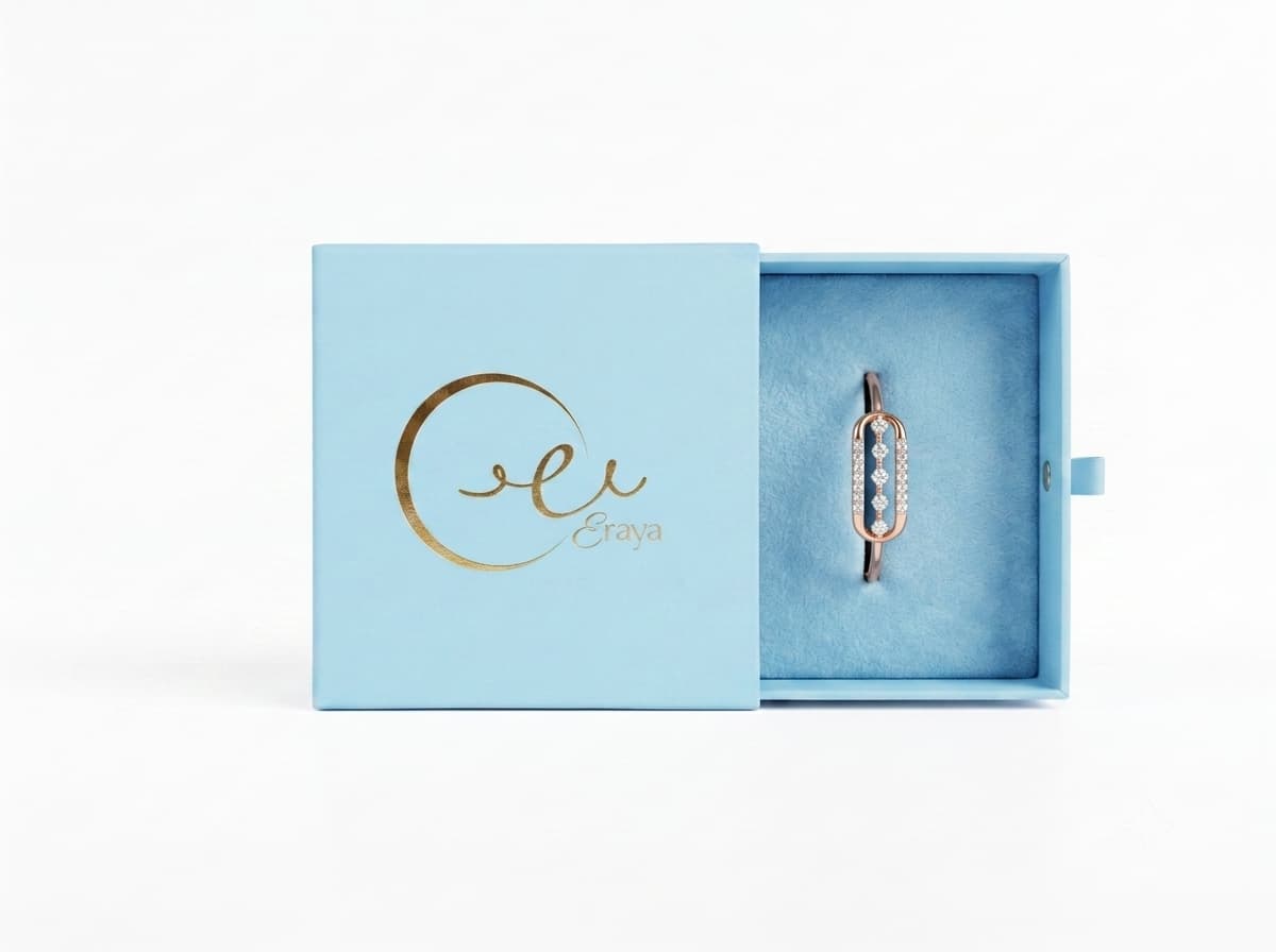 Golden Linear Frame Ring thumbnail 3