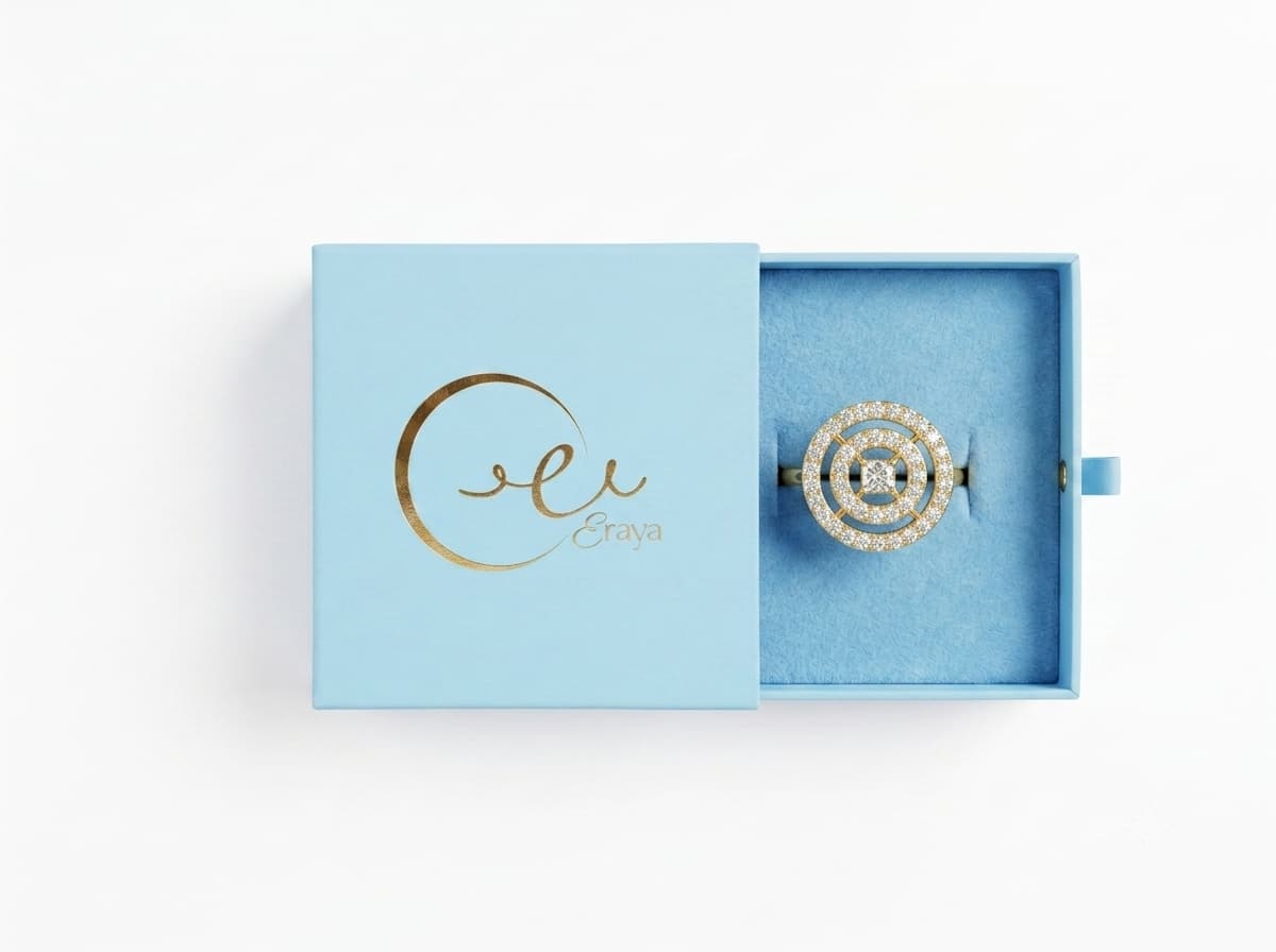 Golden Radiant Orbit Ring thumbnail 3
