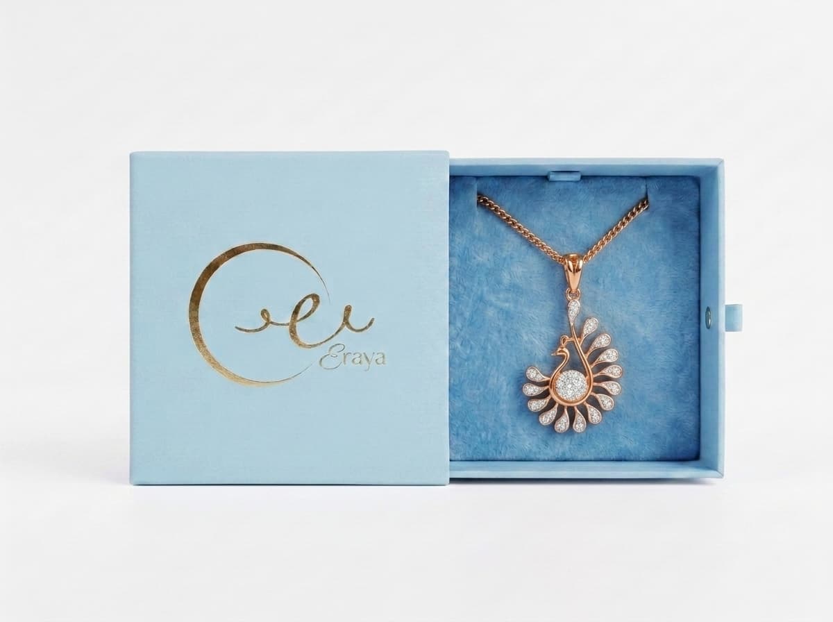 Peacock Pendant Necklace thumbnail 3