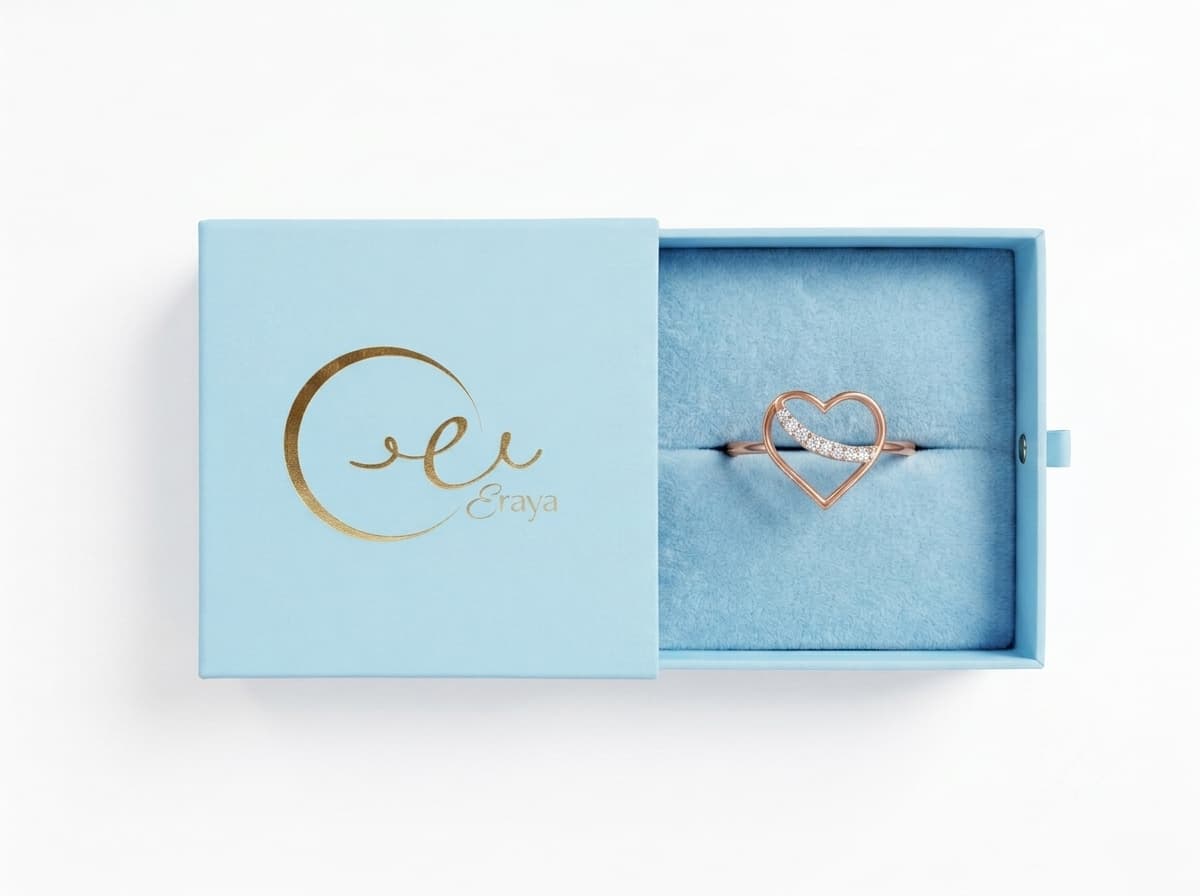 Rose Gold Heartline Ring thumbnail 3