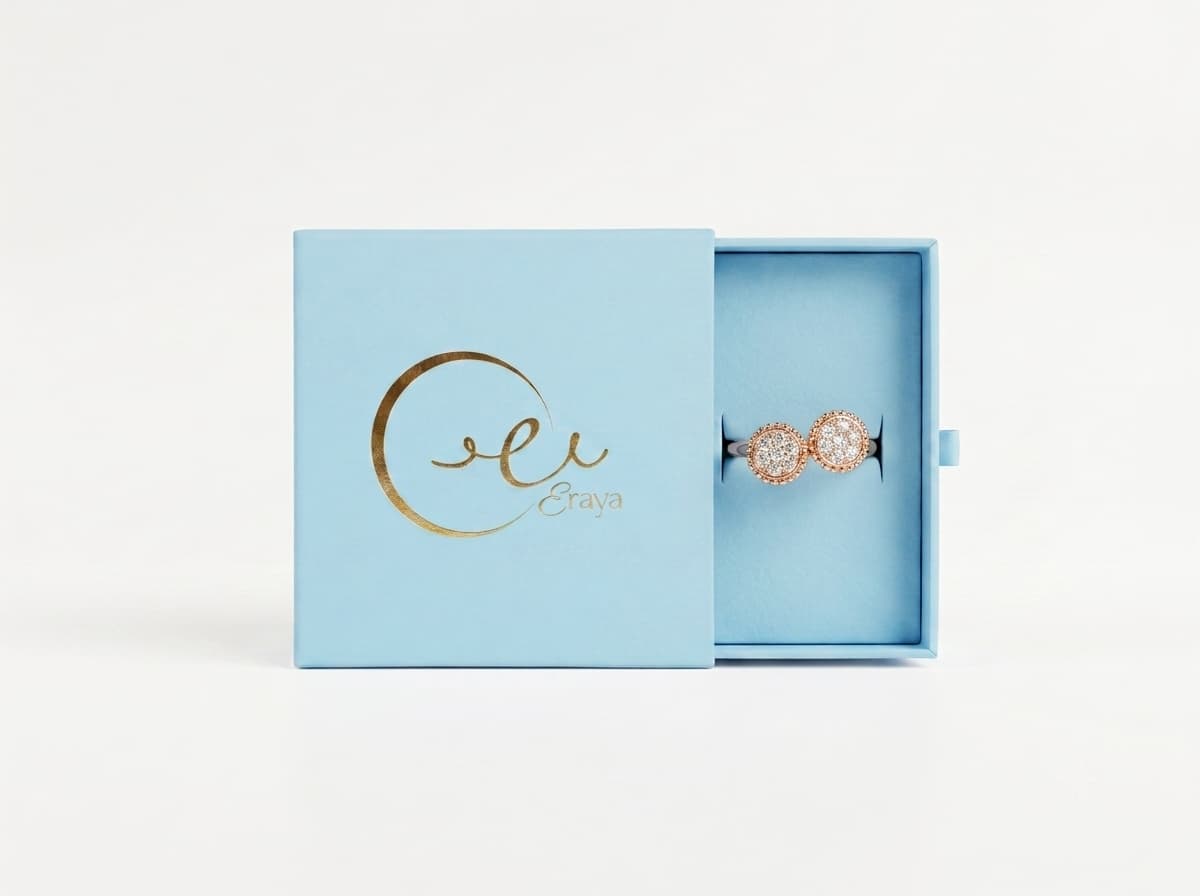 Rose Gold Twin Halo Ring thumbnail 5
