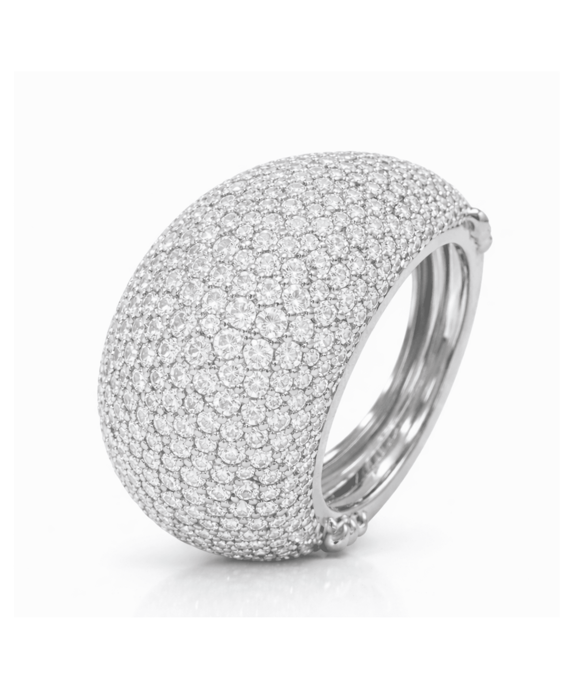 Golden Pave Dome Statement Ring alternate view