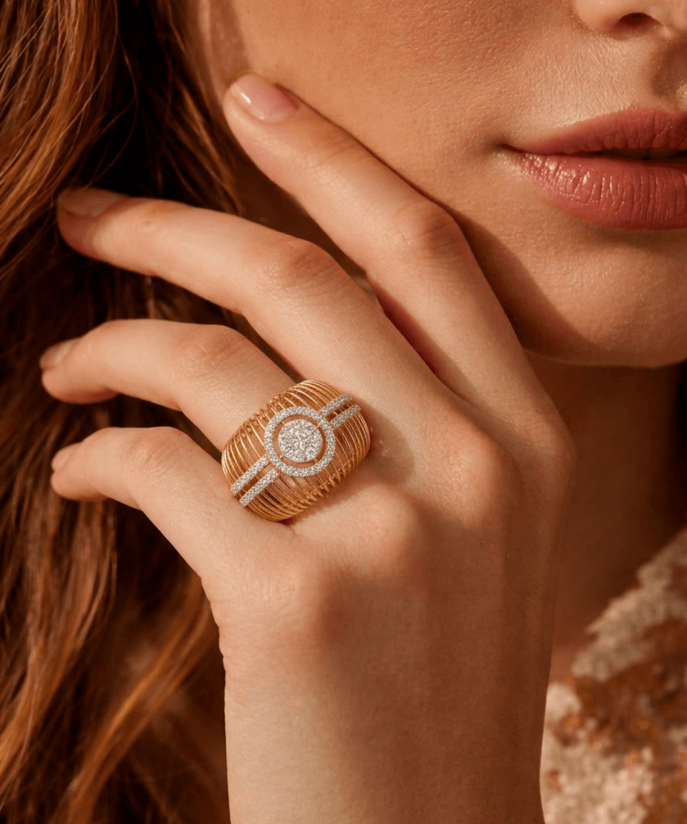 Halo Wire Statement Ring thumbnail 2