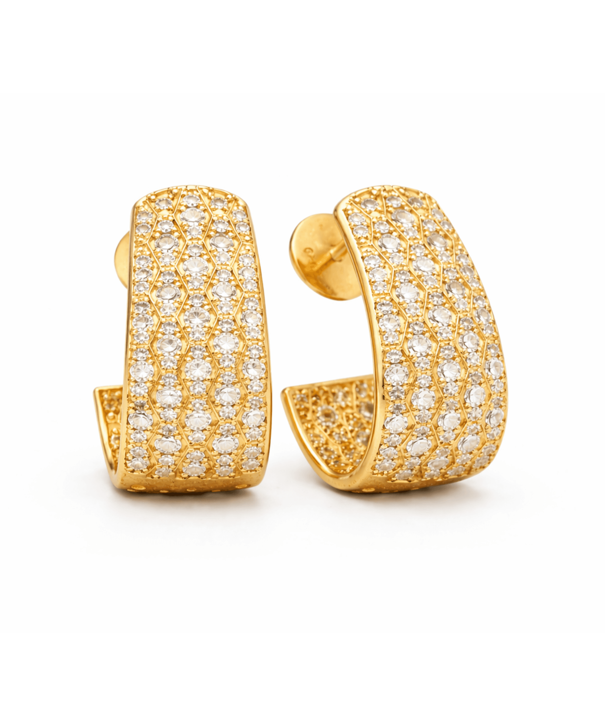 Pave Hoop Earrings alternate view