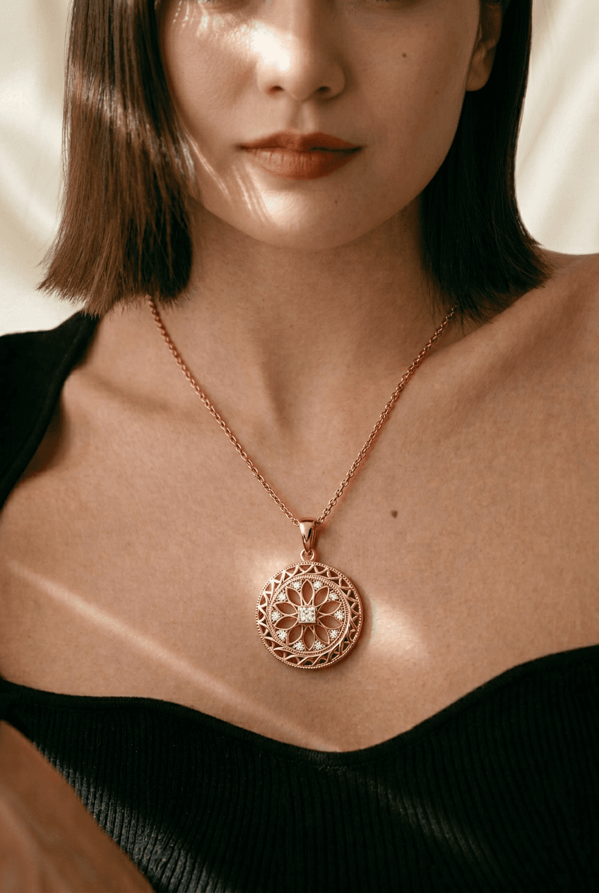 Floral Mandala Pendant thumbnail 2