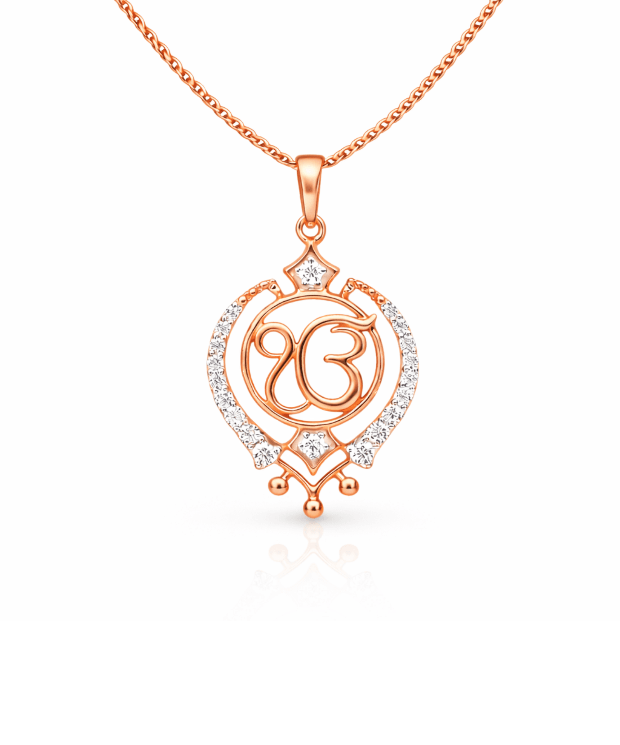Golden Ik Onkar Pendant alternate view