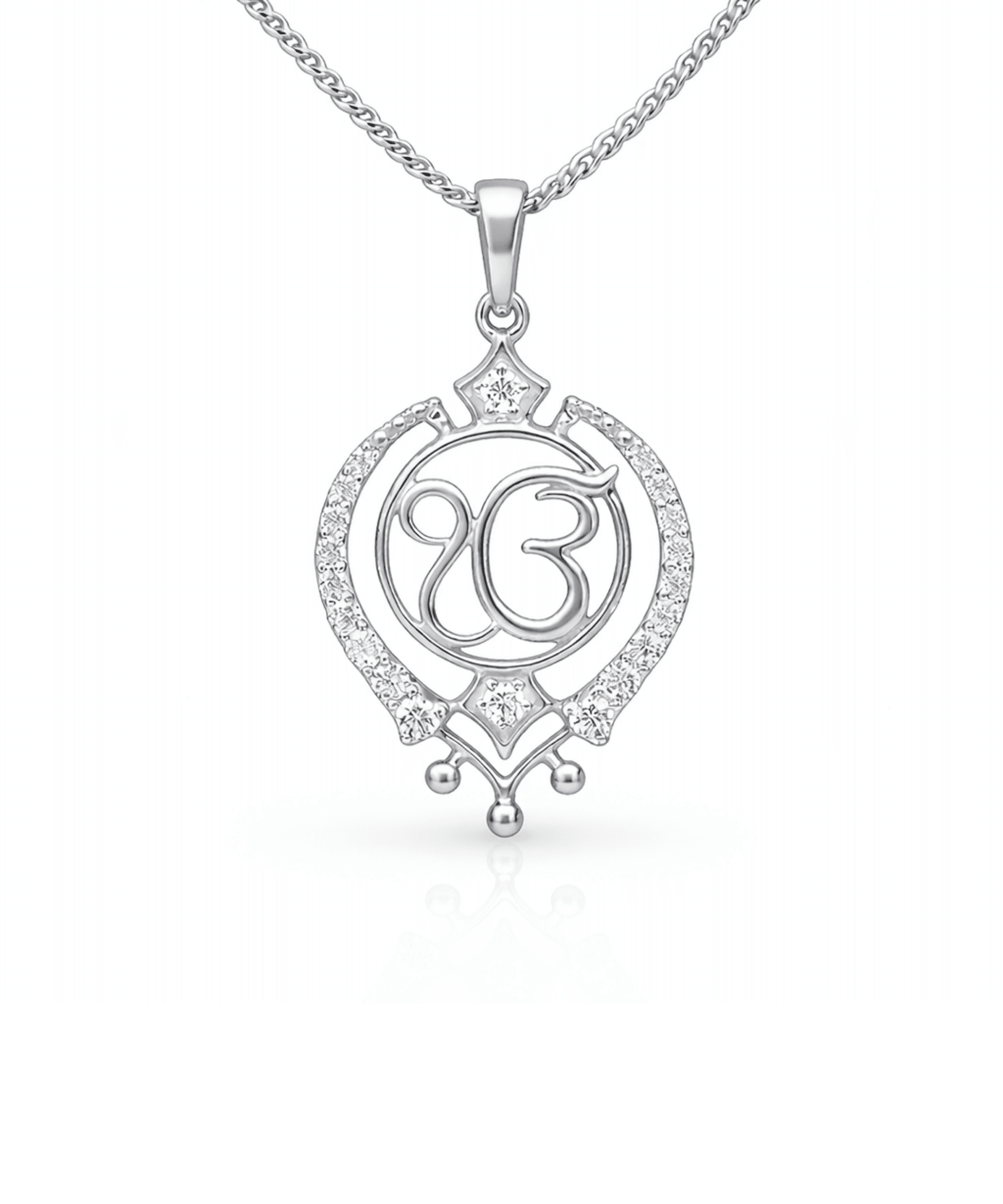 Golden Ik Onkar Pendant alternate view