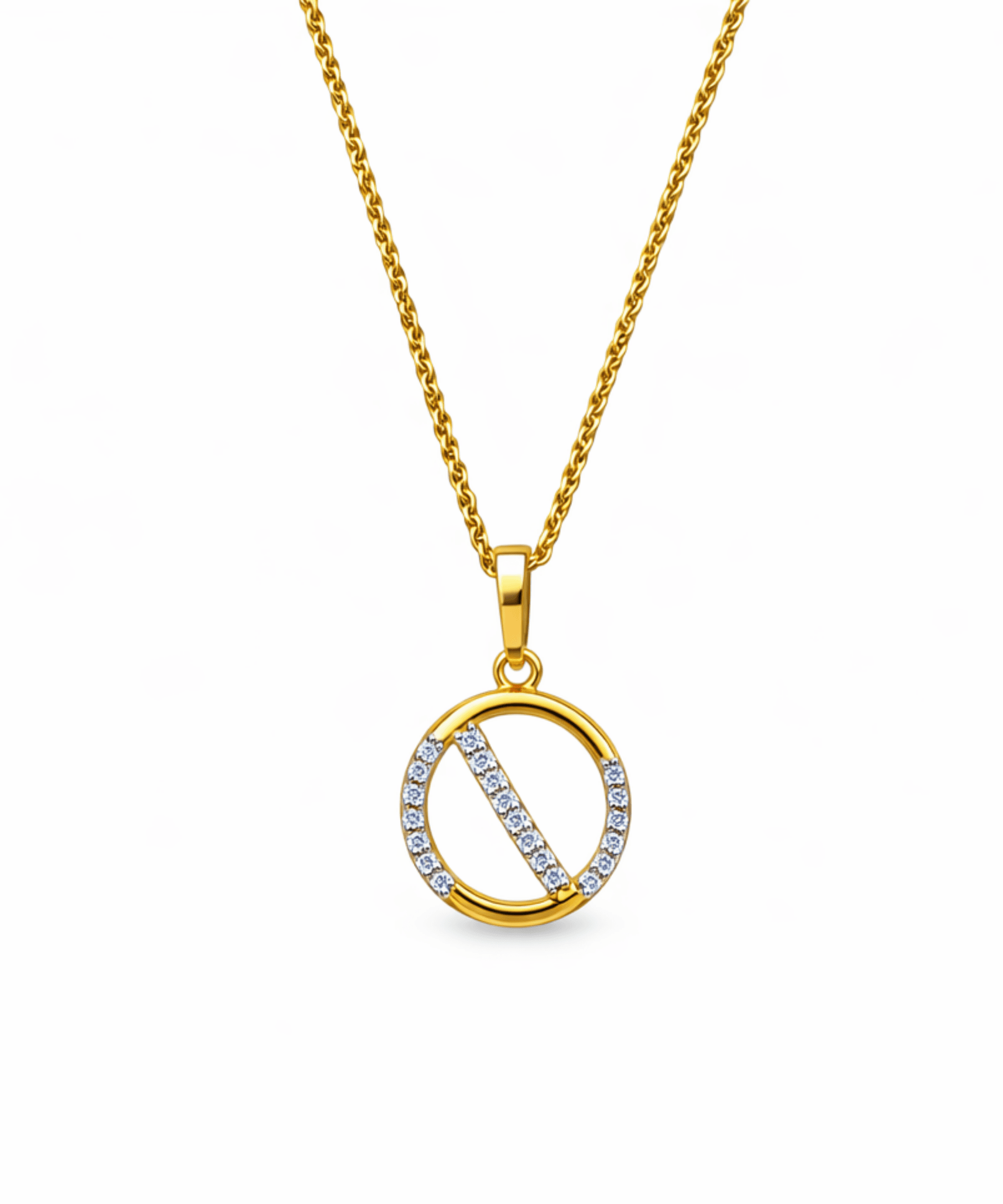 Minimal Circle Pendant alternate view