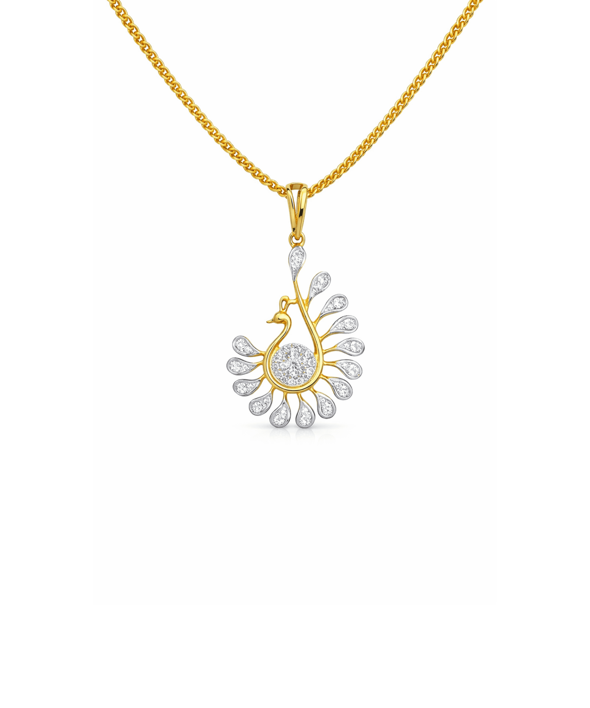 Peacock Pendant Necklace alternate view