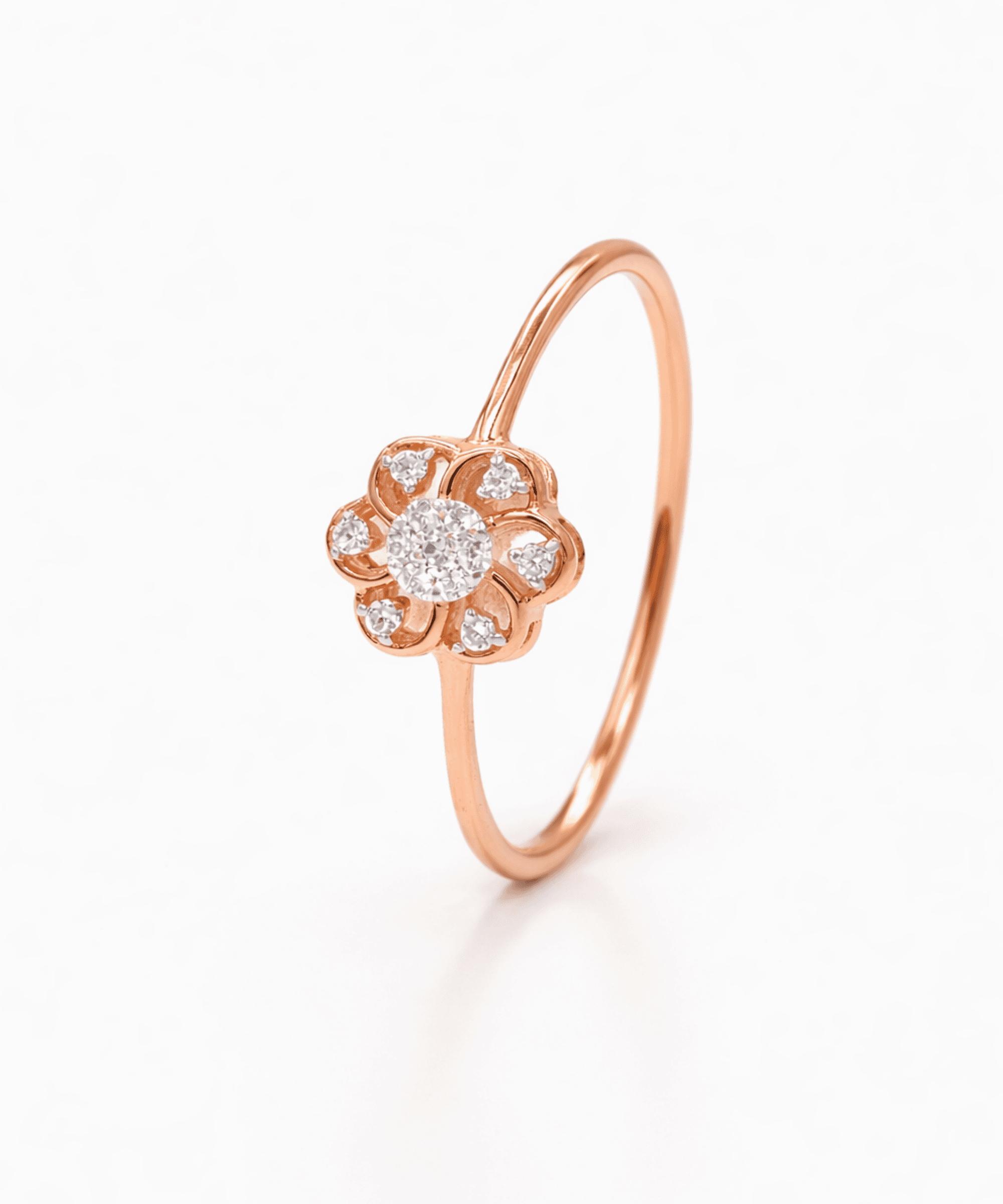 Golden Blossom Flower Ring alternate view