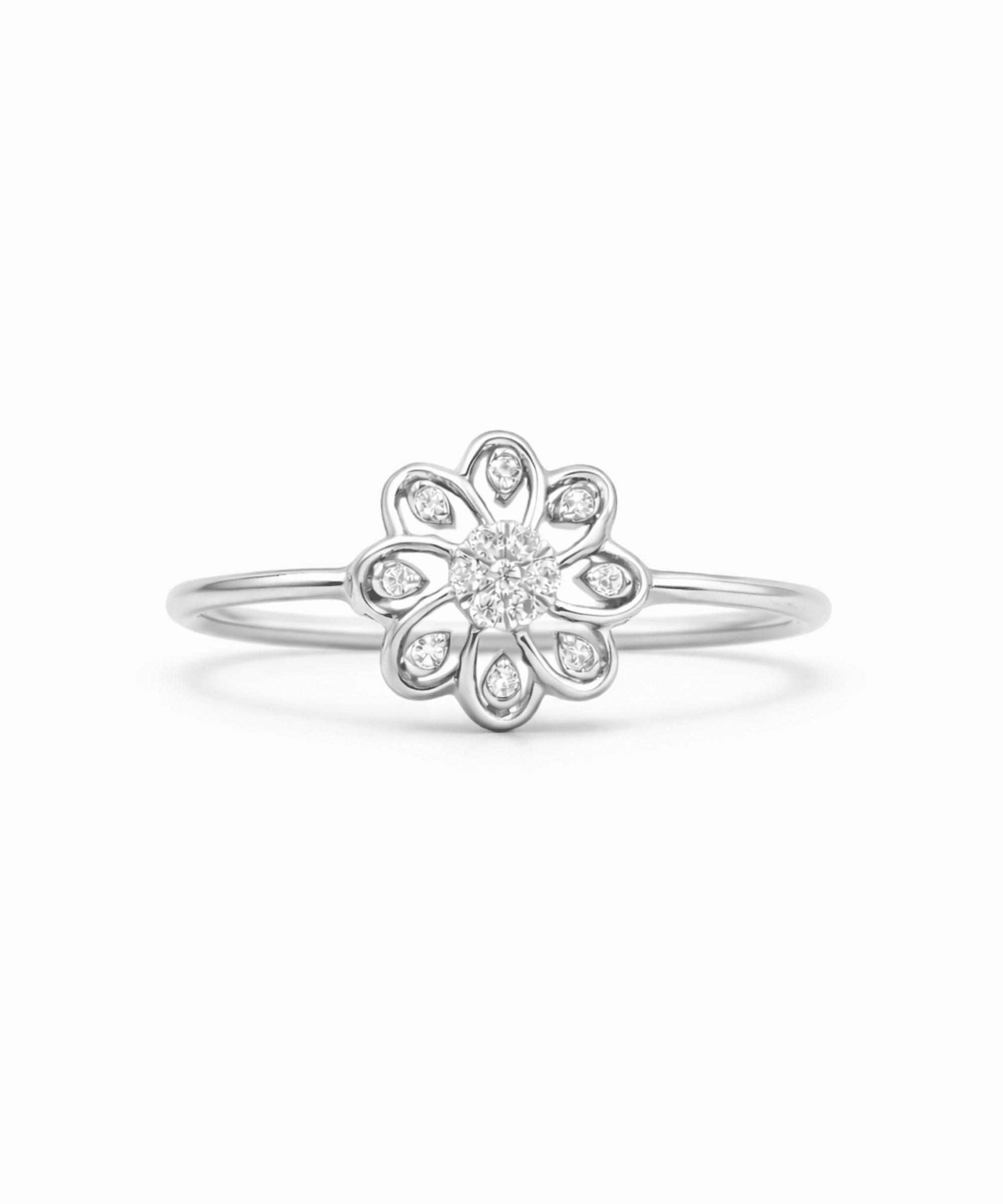 Golden Blossom Sparkle Ring alternate view