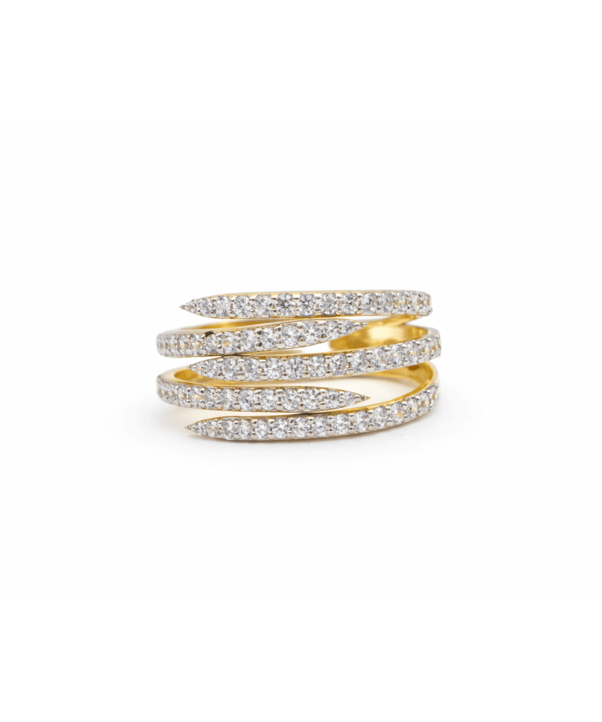 Golden Multi-Layer Wrap Ring
