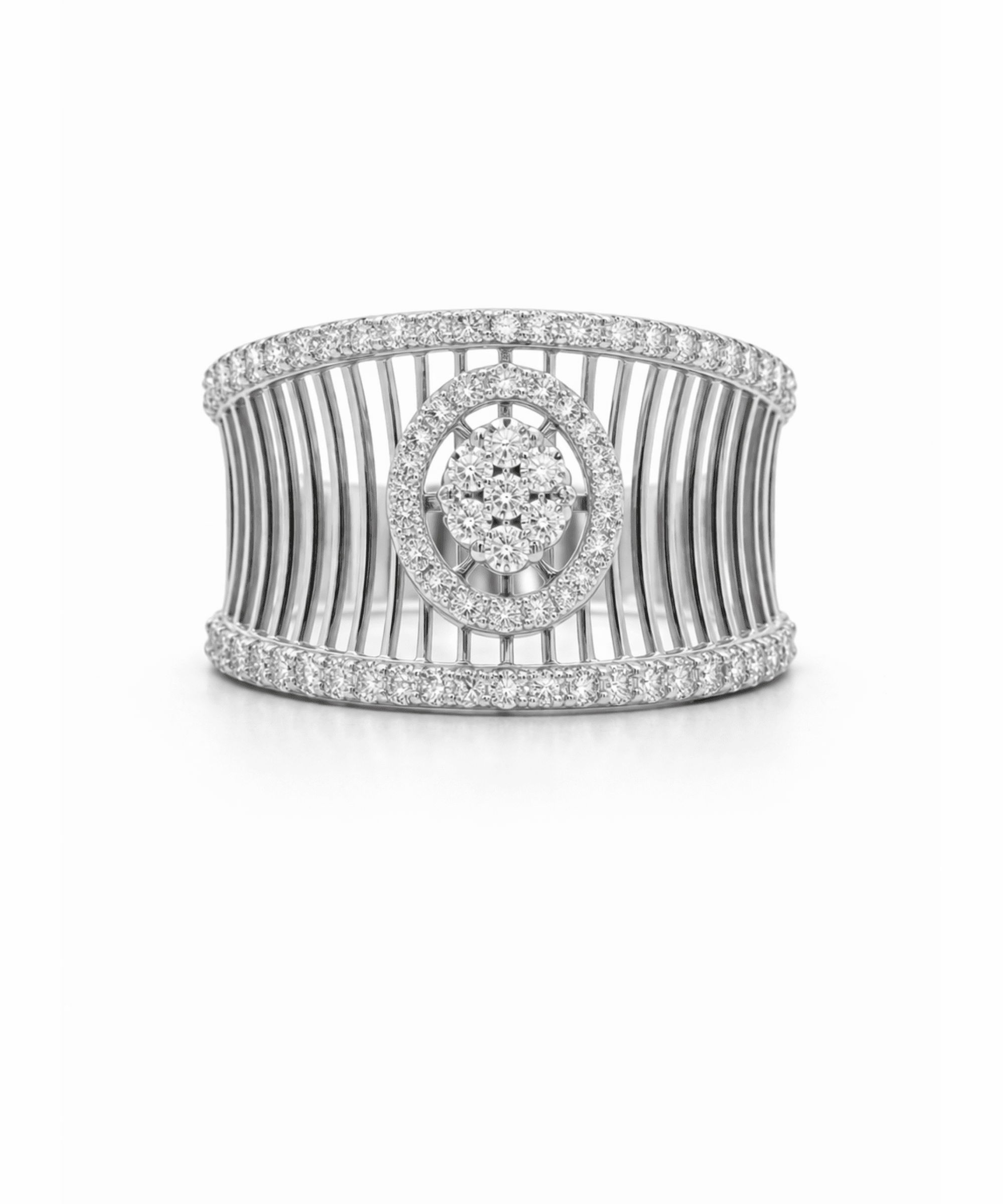 Golden Regal Halo Cuff Ring alternate view
