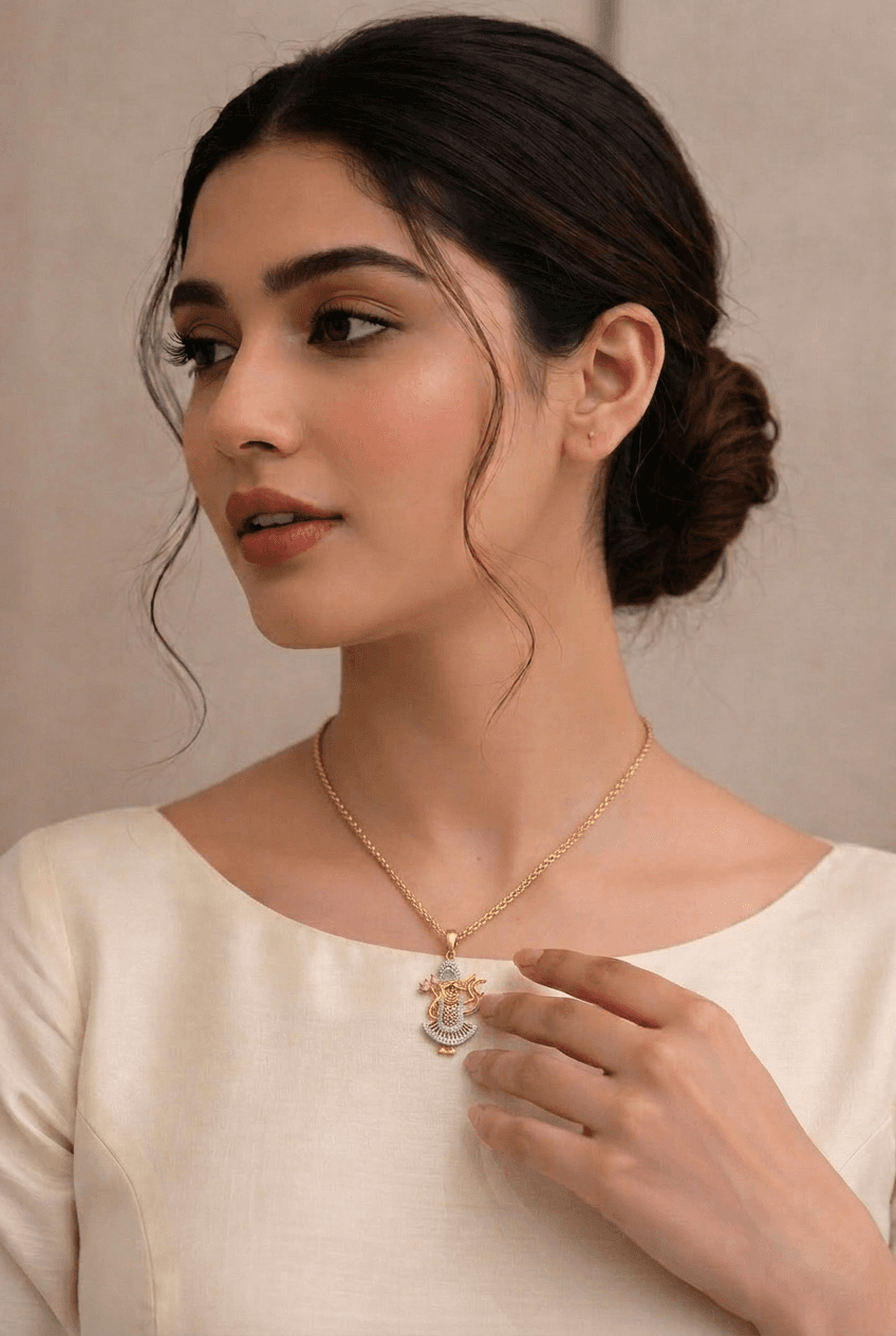 Divine Shreenathji Pendant Necklace thumbnail 2