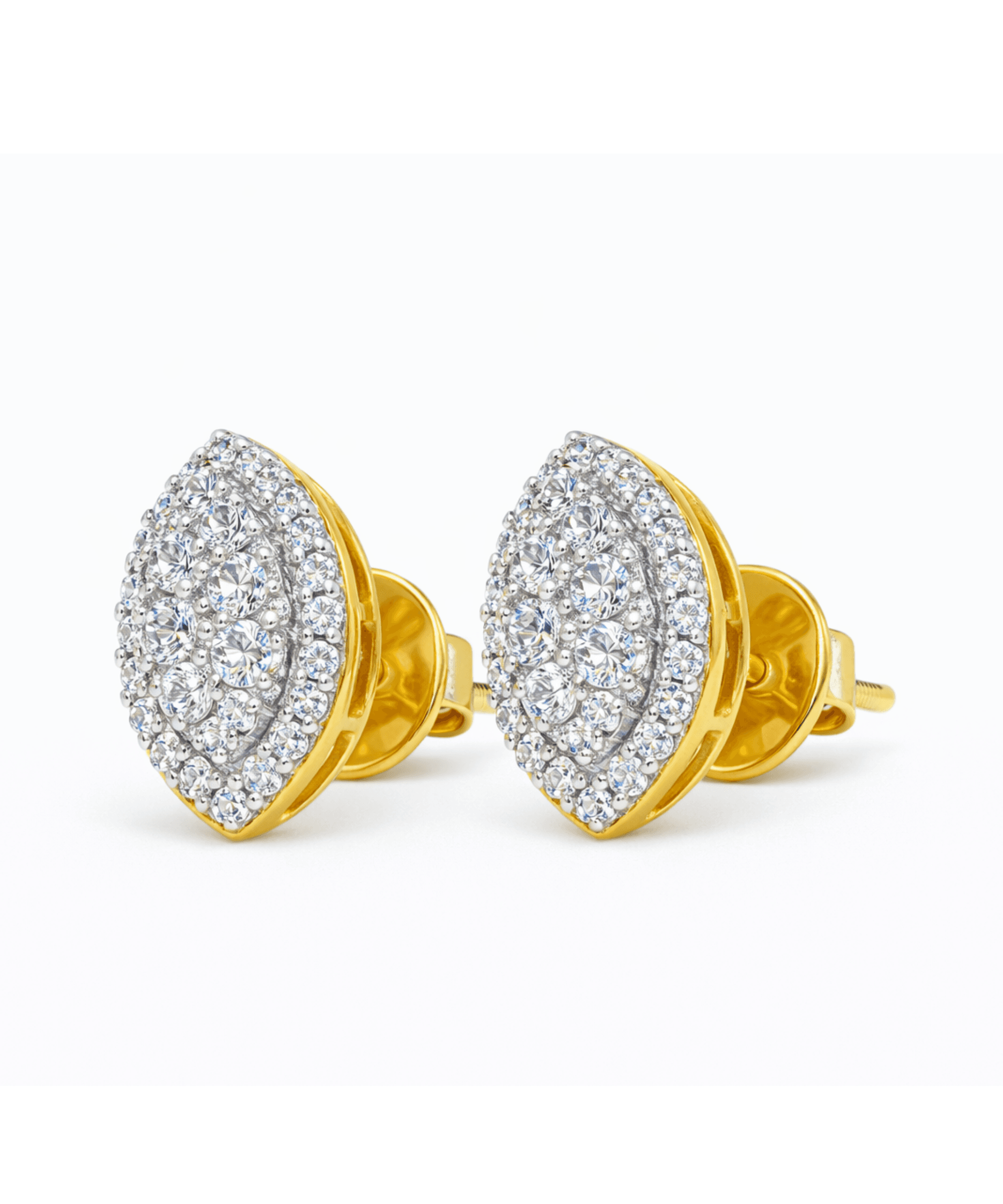 Marquise Cluster Stud Earrings