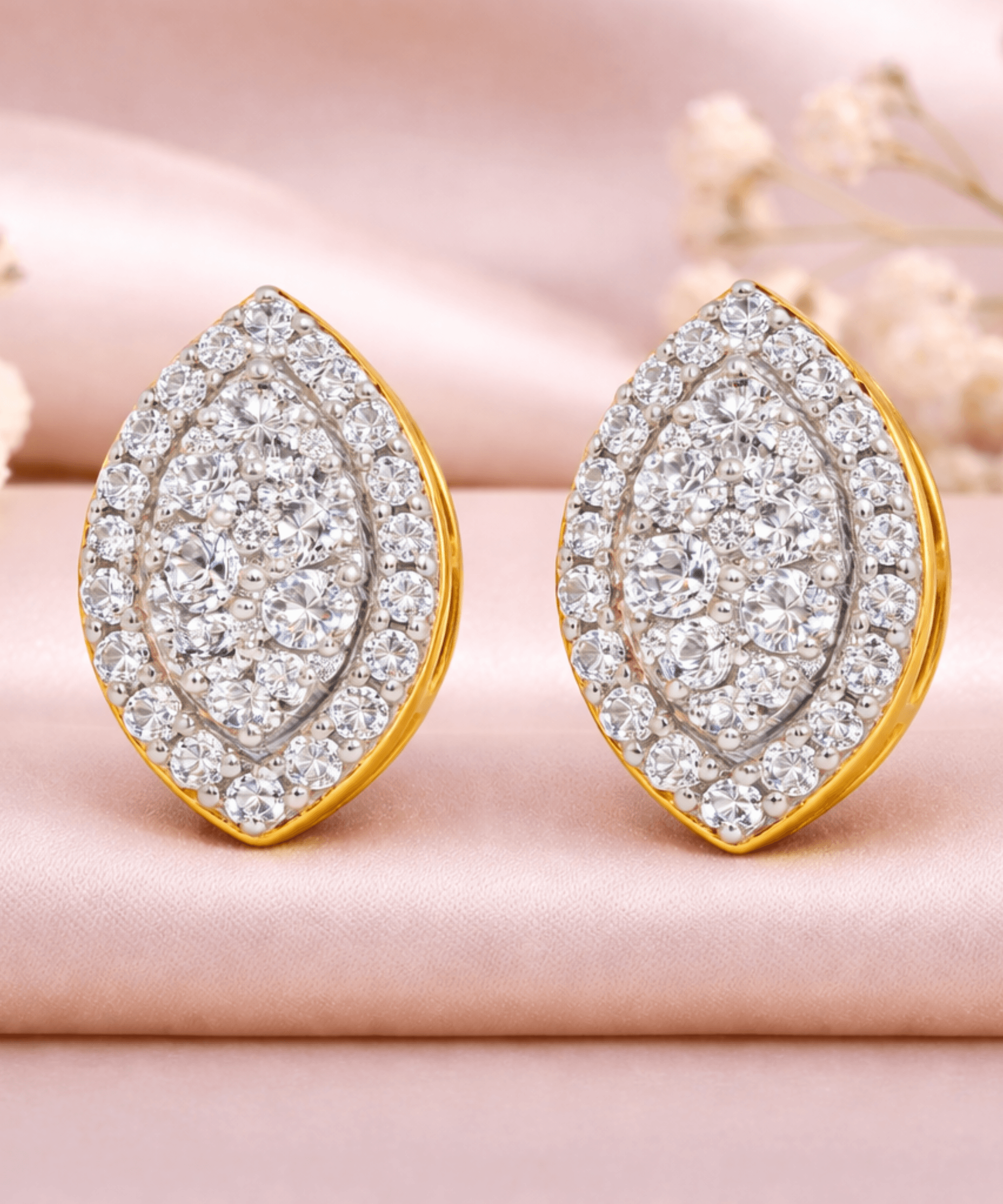 Marquise Cluster Stud Earrings alternate view