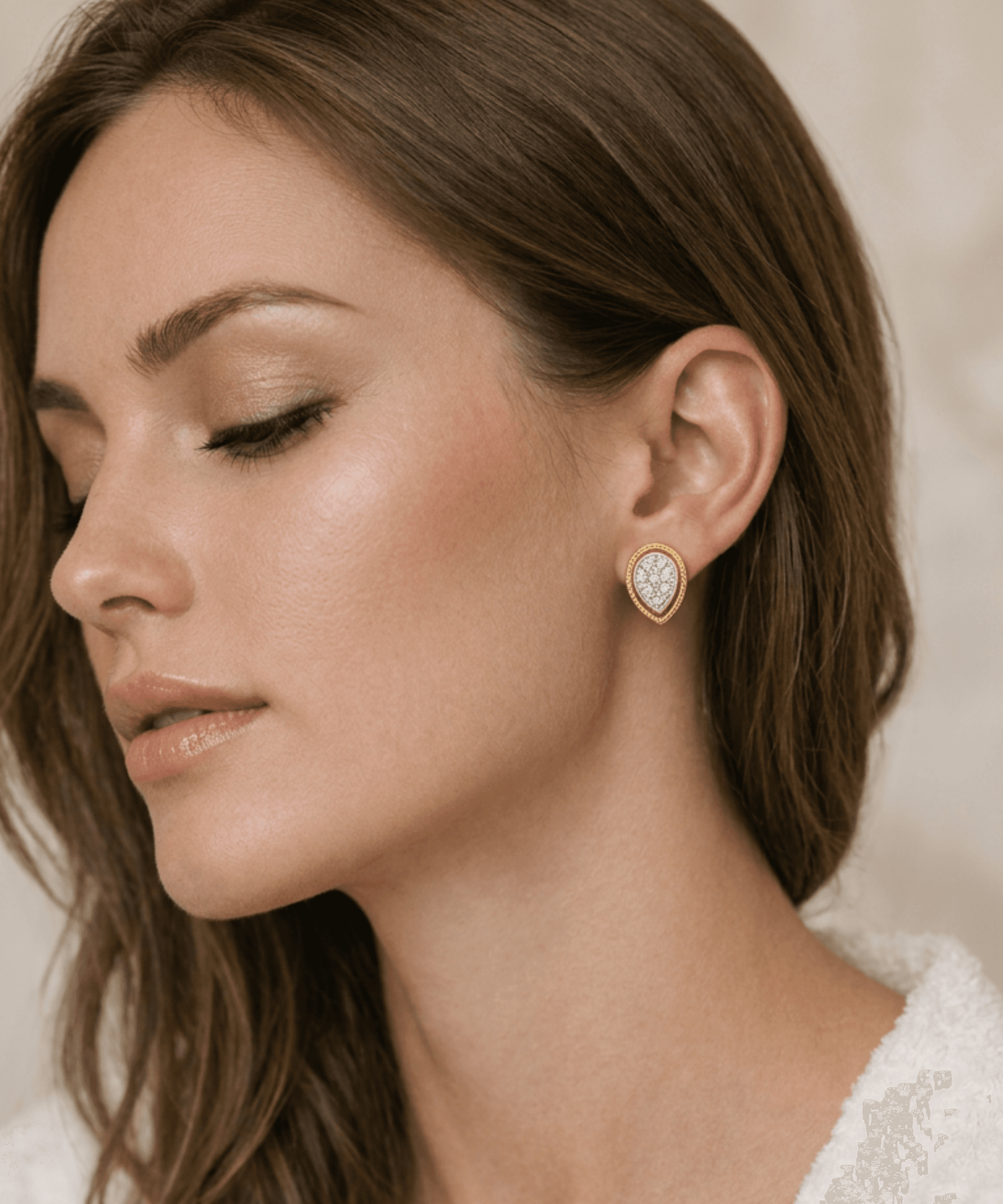 Pear Cluster Stud Earrings thumbnail 2