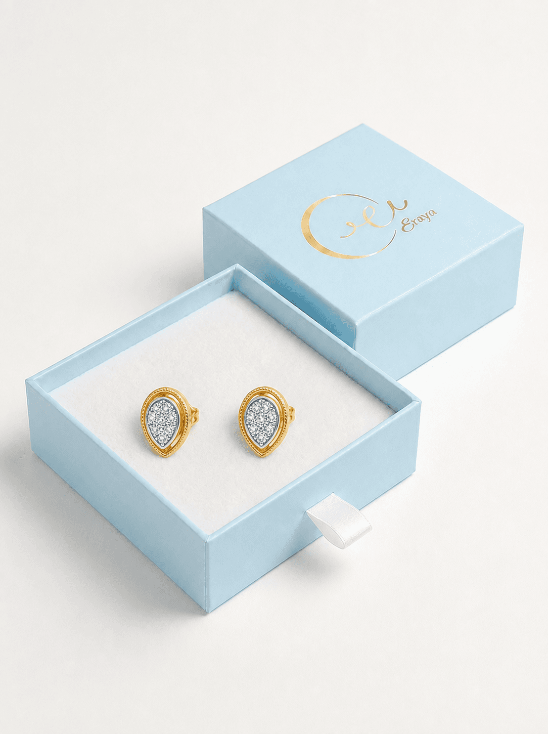 Pear Cluster Stud Earrings thumbnail 5