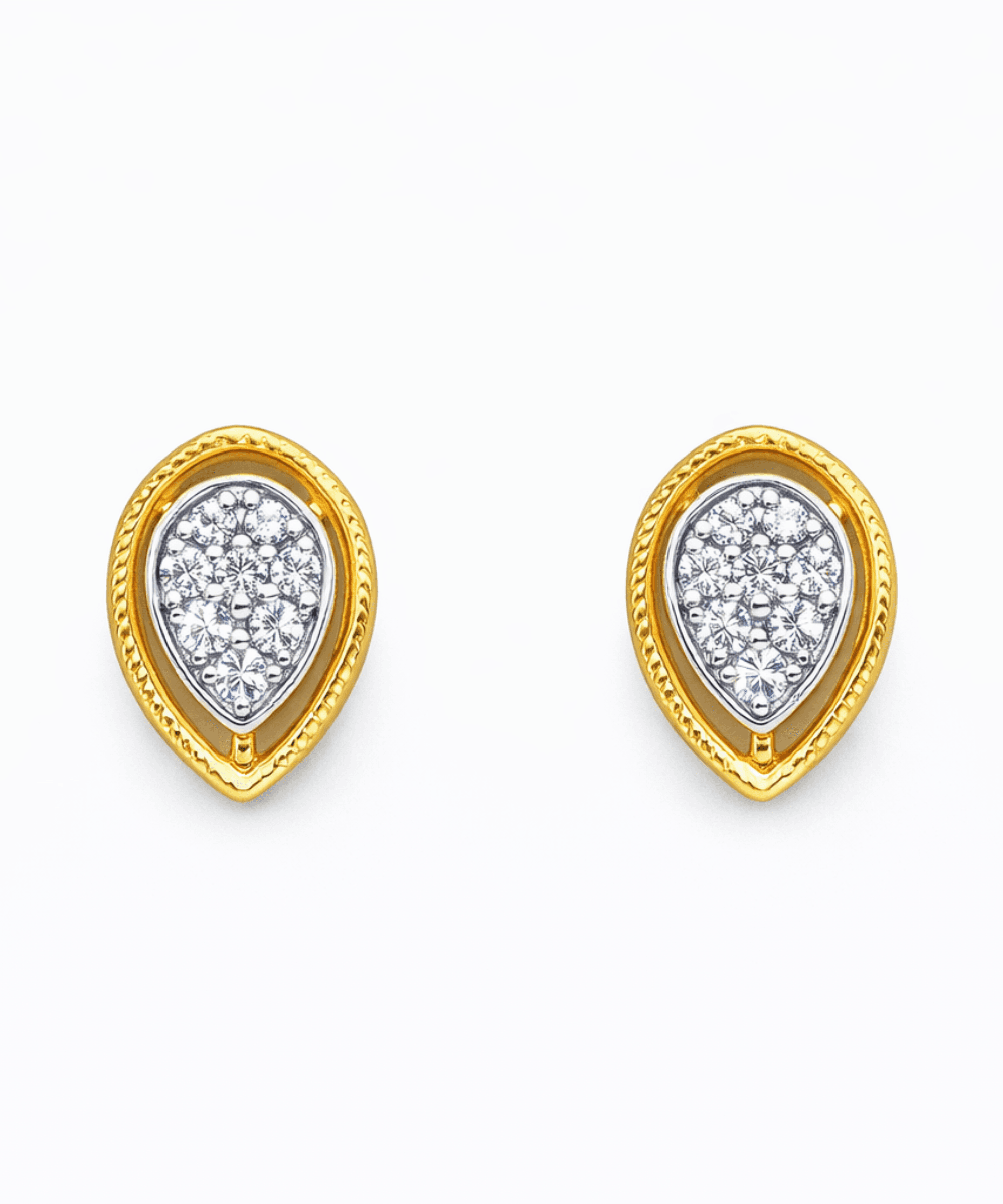 Pear Cluster Stud Earrings thumbnail 4