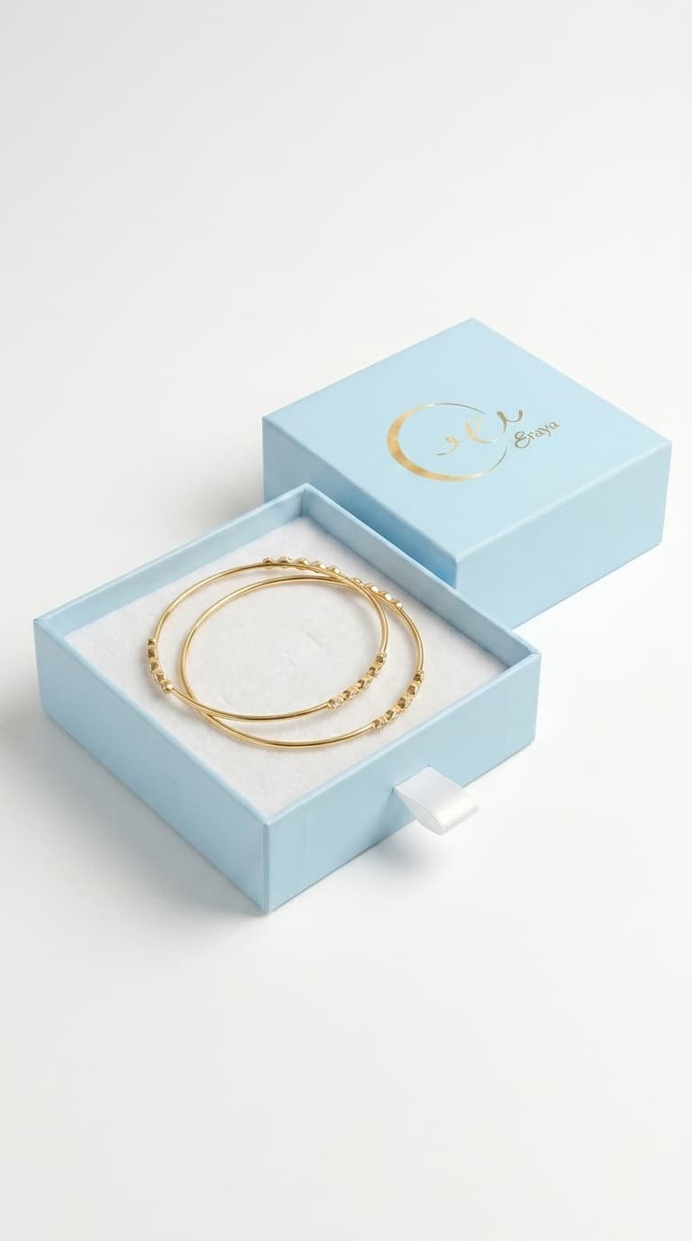 Bezel Zircon Bangles - Single Pc thumbnail 4