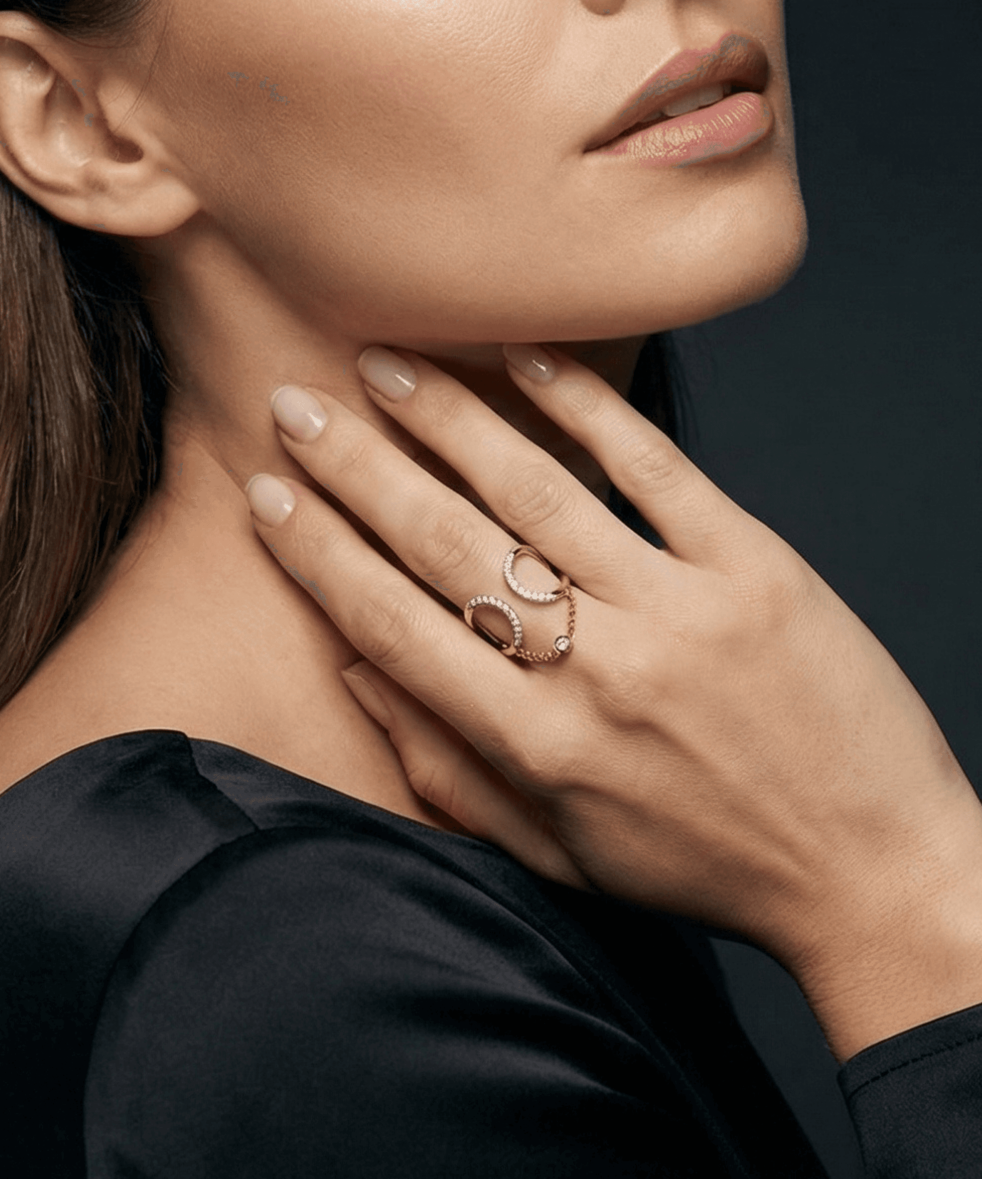 Double Arc Chain Ring thumbnail 2