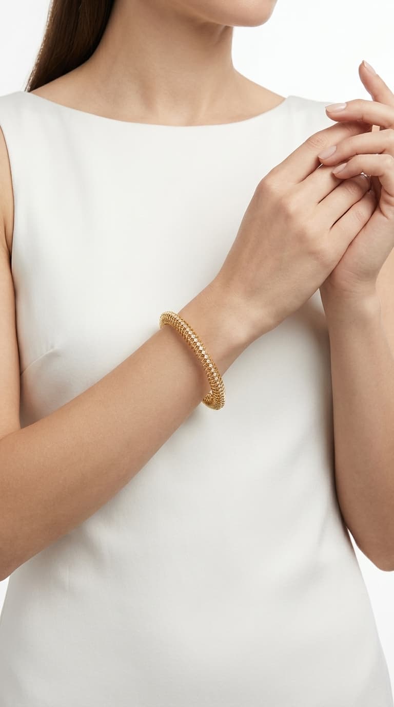 Elegant Spring Pattern Bangles - Pair thumbnail 4
