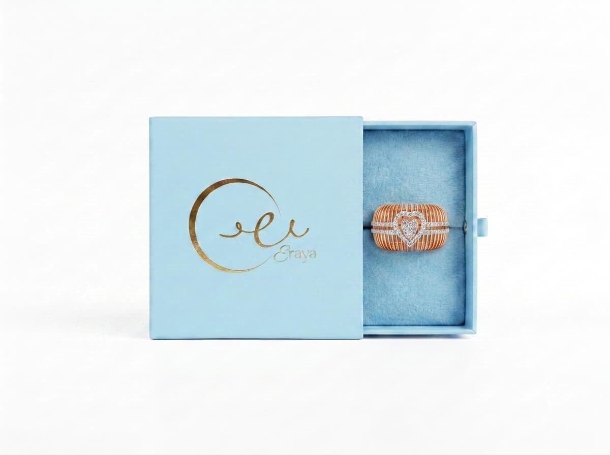 Heart Halo Wire Statement Ring thumbnail 3