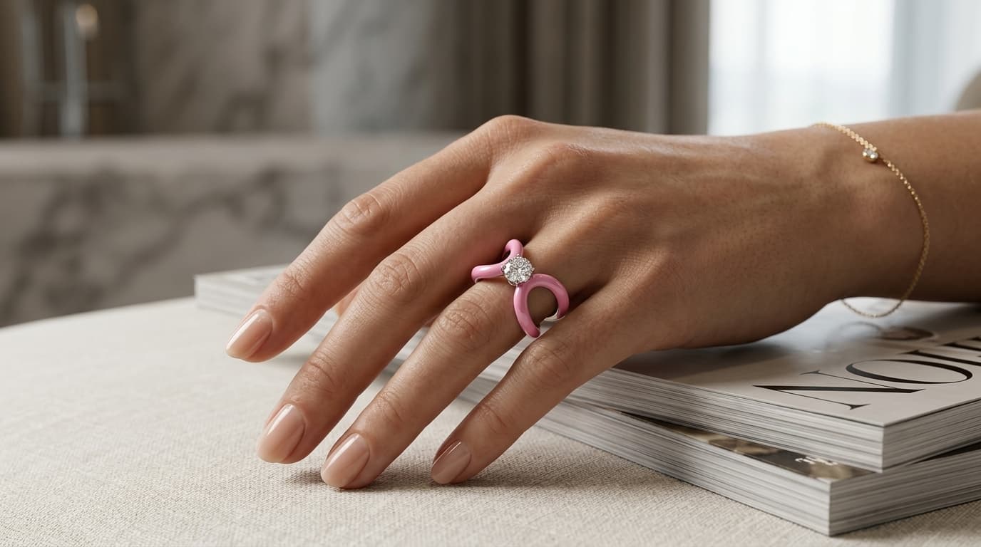 Infinity Solitaire Statement Ring alternate view