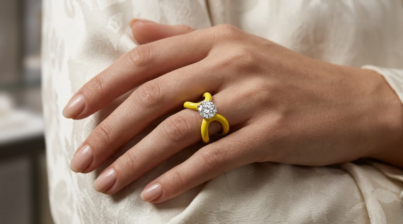 Infinity Solitaire Statement Ring alternate view