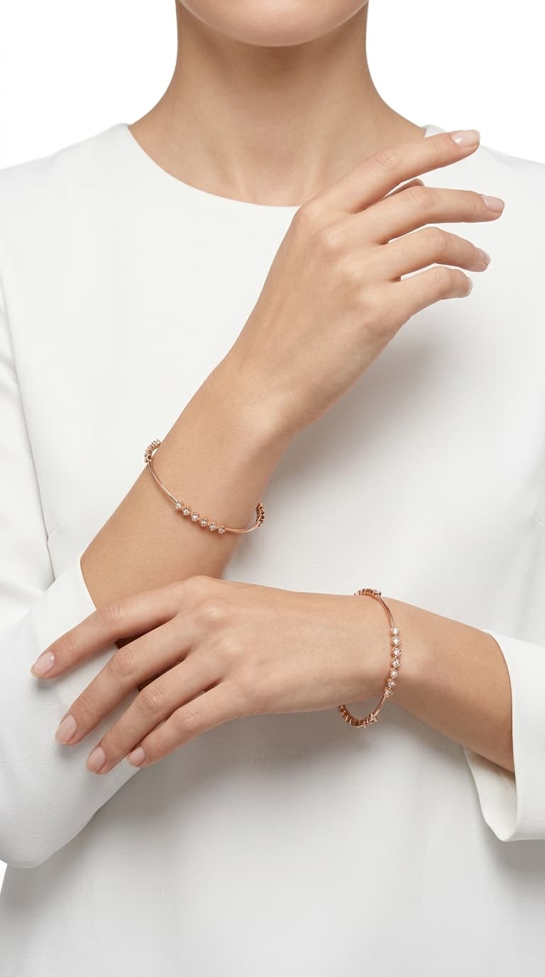 Minimal Bezel Zircon Bangles - Single thumbnail 3