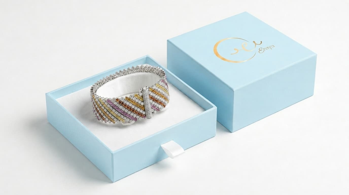 Rainbow Luxe Statement Bracelet alternate view