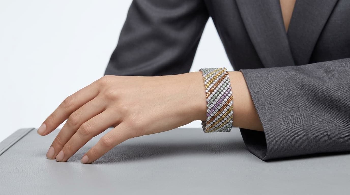 Rainbow Luxe Statement Bracelet thumbnail 3