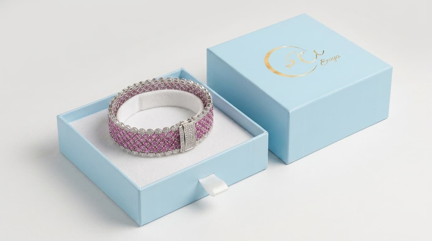 Supershiny Pink Statement Bracelet alternate view