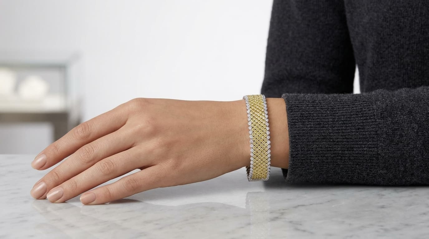 Supershiny Yellow Statement Bracelet thumbnail 3