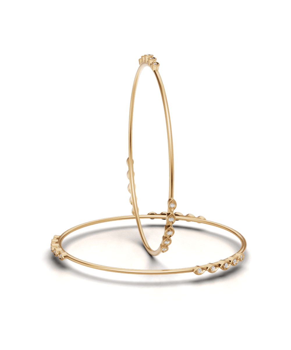 Bezel Zircon Bangles