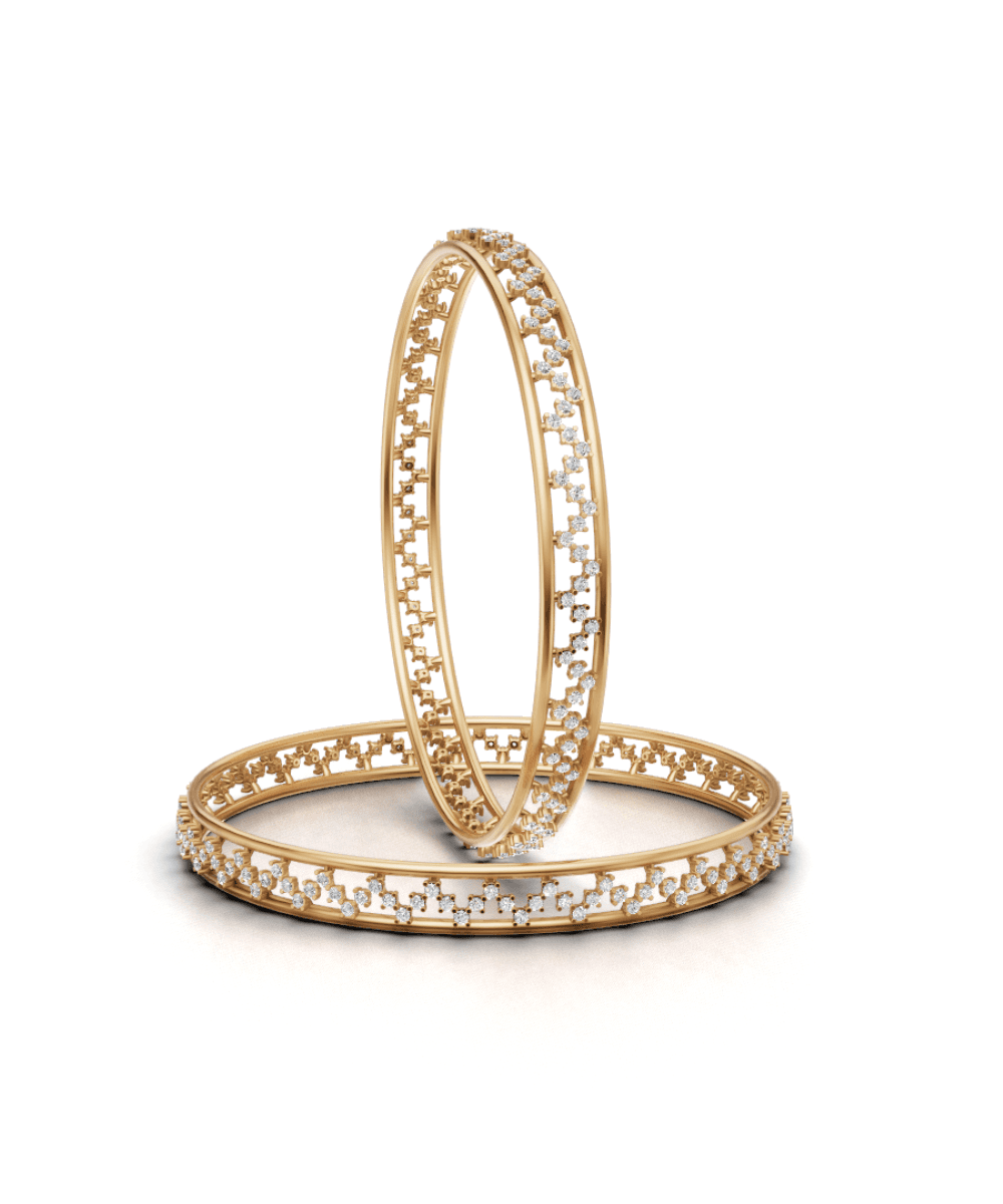 Celestial Spark Zircon Bangles