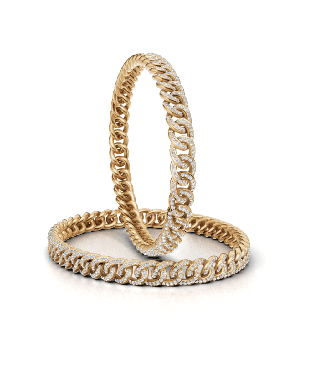 Cuban Link Zircon Bangles
