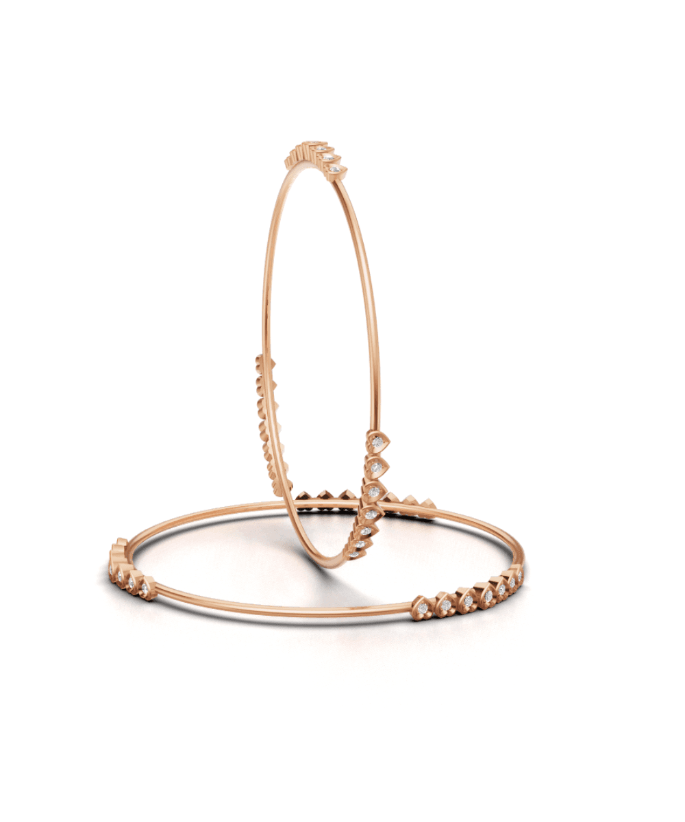 Minimal Bezel Zircon Bangles