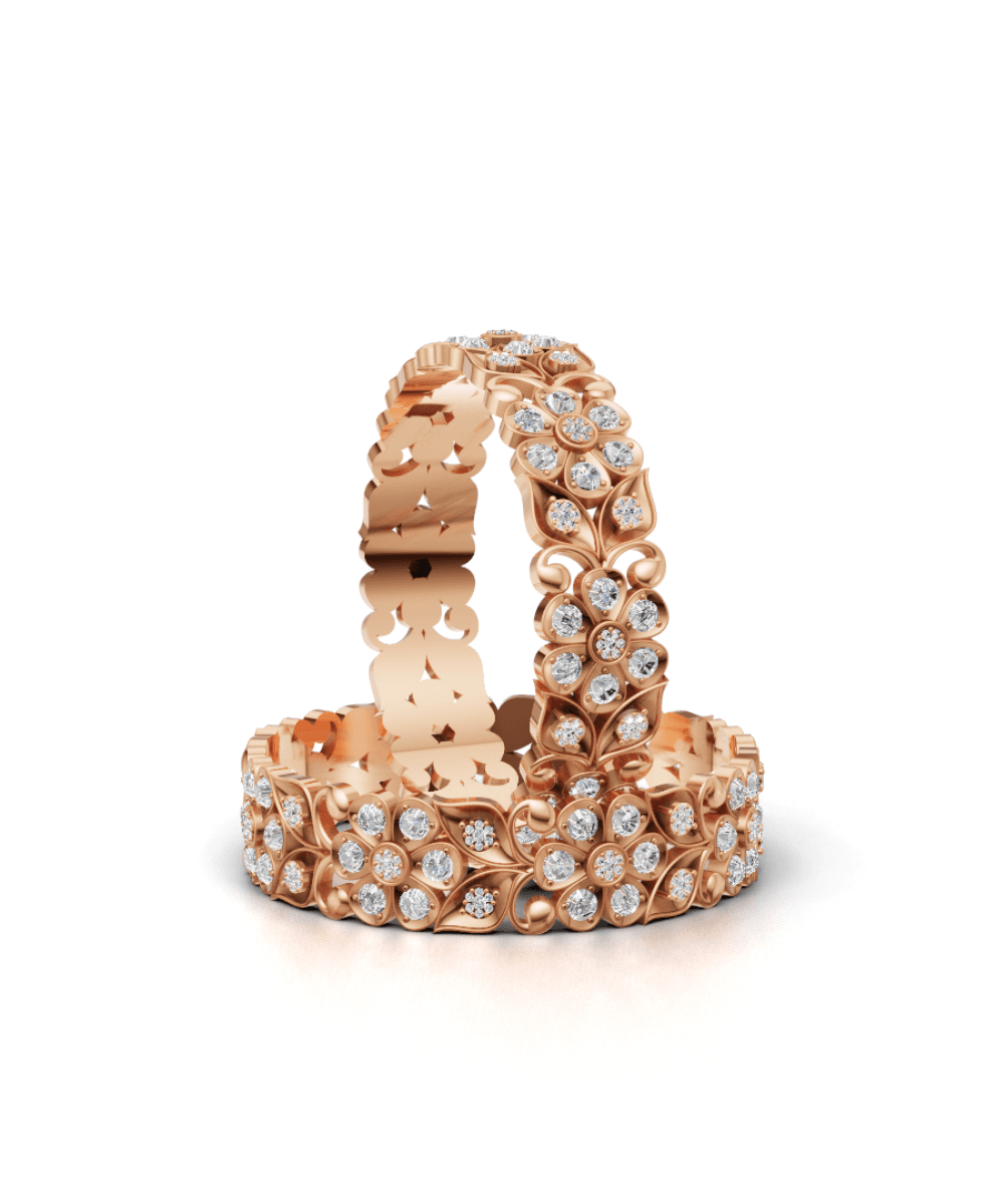 Vine Zircon Bangles - Single Pc alternate view