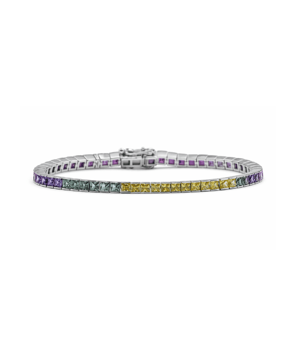 Pastel Multi Color Stone Tennis Bracelet
